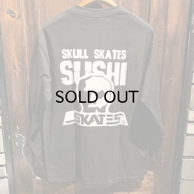 画像2: {SKULL SKATES}  "SUSHI" L/S T-SHIRTS(BLACK×WHITE)