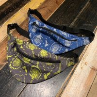 {SUKETOKU} ORIGINAL PATTERN WAIST POUCH / "煩"