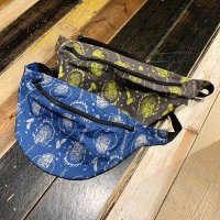 {SUKETOKU} ORIGINAL PATTERN WAIST POUCH - BIG / "煩"