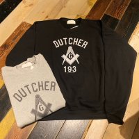 {THRIFTY LOOK} "DUTCHER" US MADE OVER SIZE CREW SWEAT