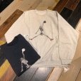 画像1: {THRIFTY LOOK} "JUMP SKULL" CREW SWEAT (1)