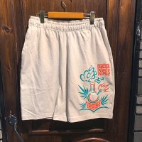 {NO MAD NUMSKULL} MAHJONG SHORTS / NATURAL