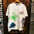 画像2: {RAFFISH DOG} "尾崎ずっく" MULTI S/S T-SHIRTS / WHITE (2)