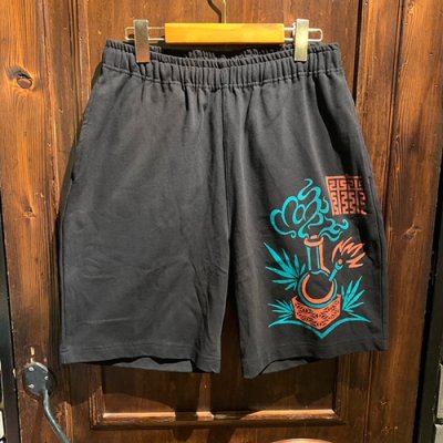 画像1: {NO MAD NUMSKULL} MAHJONG SHORTS / BLACK