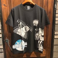 {RAFFISH DOG} "尾崎ずっく" MULTI S/S T-SHIRTS / BLACK