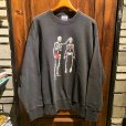 画像1: {THRIFTY LOOK} "MARS SKULL" CREW SWEAT (1)