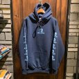 画像1: {SKULL SKATES} LOGO HOOD SWEAT / NAVY×BLUE (1)