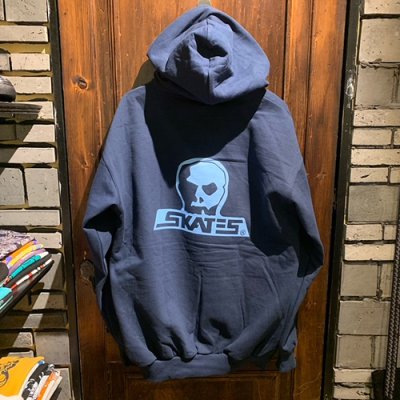 画像2: {SKULL SKATES} LOGO HOOD SWEAT / NAVY×BLUE