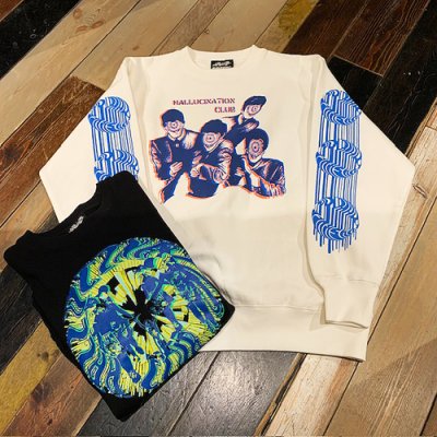 画像1: {NO MAD NUMSKULL} "HALLUCINATION CLUB" 12.0oz SWEAT 