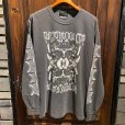 画像1: {NO MAD NUMSKULL} "HALLUCINATION CLUB" L/S T-SHIRTS (SUMI) (1)