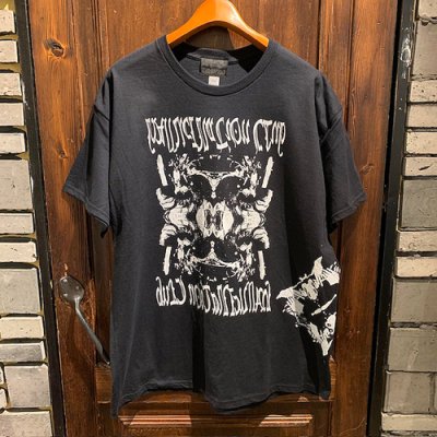 画像1: {NO MAD NUMSKULL} "HALLUCINATION CLUB" MULTI PRINT T-SHIRTS (BLACK)