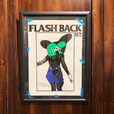 画像1: 受注商品!! {NO MAD NUMSKULL} "FLASH BACK" SILKSCREEN PRINT A3POSTER(GREEN)