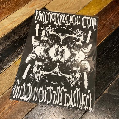 画像1: {NO MAD NUMSKULL} "HALLUCINATION CLUB" SILKSCREEN PRINT A3POSTER(BLACK)