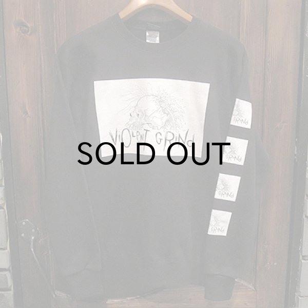 画像1: {VIOLENT GRIND} CREW NECK SWEAT / BLACK (1)