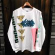 画像1: {NO MAD NUMSKULL} MULTI L/S T-SHIRTS / WHITE / M (1)