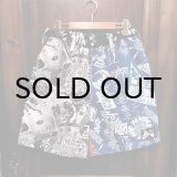 画像: {NO MAD NUMSKULL} ORIGINAL PATTERN SHORT PANTS / CRAZY PATTERN / L