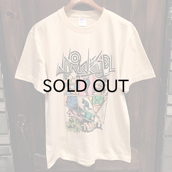 画像1: {NO MAD NUMSKULL} HAND PAINT S/S T-SHIRTS / NATURAL / L (1)