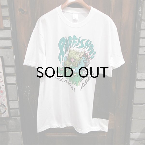 画像1: {NO MAD NUMSKULL} "RAFFISH DOG" HAND PAINT S/S T-SHIRTS / GREEN / XL (1)