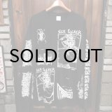 画像: {MOMENTARY PSYCHO ART} "MULTI PRINT" L/S T-SHIRTS / BLACK / (XL) / "SICK FUCKER"