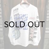 画像: {NO MAD NUMSKULL}  "MULTI PRINT" L/S-T / WHITE / (M)