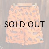 画像: {PARADOX × NO MAD NUMSKULL} ORIGINAL PATTERN SHORT PANTS / "SHARK" / ORANGE×BLUE