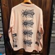 画像2: {MOMENTARY PSYCHO ART} "Cemetery" MULTI PRINT L/S T-SHIRTS (PINK) (2)