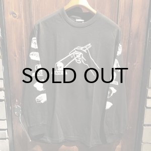 画像: {SKULL SKATES}  "SUSHI" L/S T-SHIRTS(BLACK×WHITE)