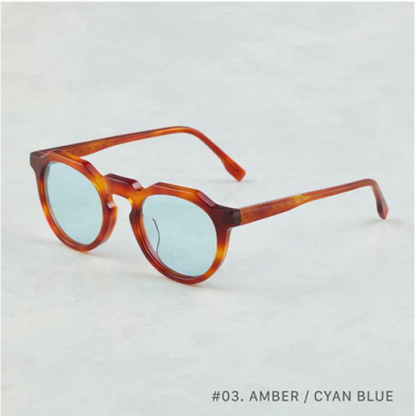 AMBER / CYAN BLUE