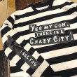 画像2: {POP EYES} "CRAZY CITY" BORDER TEE LS (2)