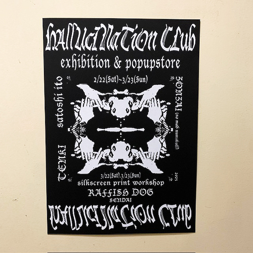 画像1: {NO MAD NUMSKULL} "HALLUCINATION CLUB" FLYER POSTER (1)